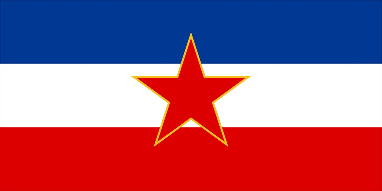 Флаг Югославии размер 1 х 2 метра.
