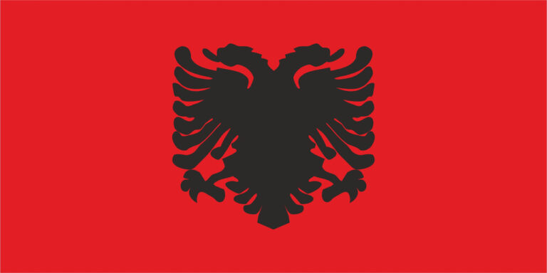 Флаг Албании размер 1 х 2 метра.