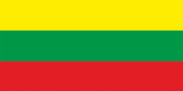 Флаг Литвы размер 1 х 2 метра.